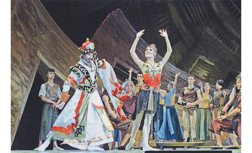 Л.З.Исмәғилеваның “Арҡайым” балетында Эркеның килеү ваҡыты күренеше