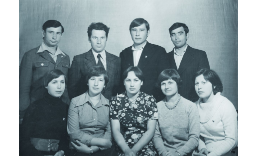 Работники аппарата Давлекановского райкома ВЛКСМ. 1978