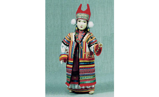 О.Ю.Вебер. Кукла в традиц. праздничном жен. костюме Михайловского уезда Рязанской губ.1996