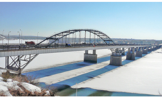 Автодорожные мосты через р.Белая в Уфе (1956, 1992)