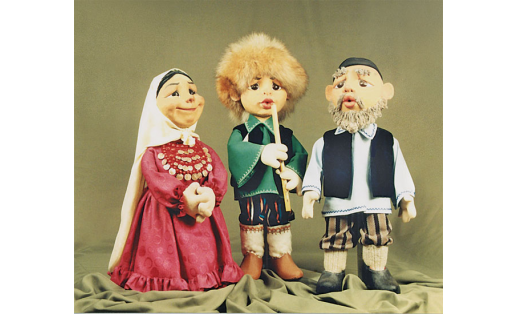 З.А.Сахно. Композиция из кукол "Родные напевы". 1989.
