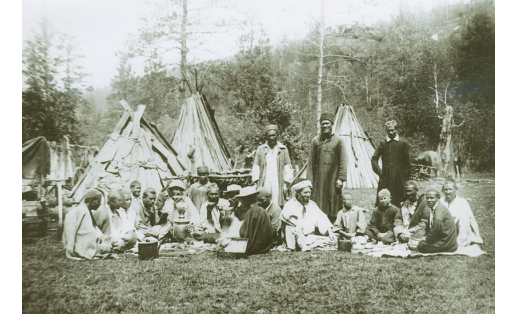 Башкиры на летовке. Нач. 20 в. Bashkirs at the summer activity. Early 20th century