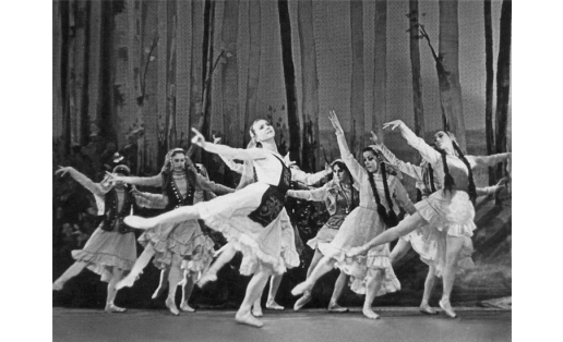 Х.Ш.Заимов менән А.Г.Чугаевтың “Ҡара йөҙҙәр” балетынан күренеш
