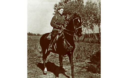 Командир 112‑й Башкирской кавалерийской дивизии М.М.Шаймуратов. Брянский фронт, 1942