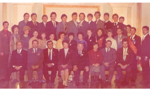 Делегаты 25‑й городской конференции ВЛКСМ (г. Октябрьский, 1986)