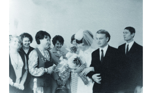 Комсомольская свадьба. Уфимская швейная фабрика им. 8 Марта. 1970