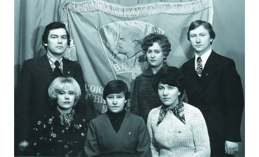 Сотрудники Октябрьского райкома ВЛКСМ г. Уфы. 1980