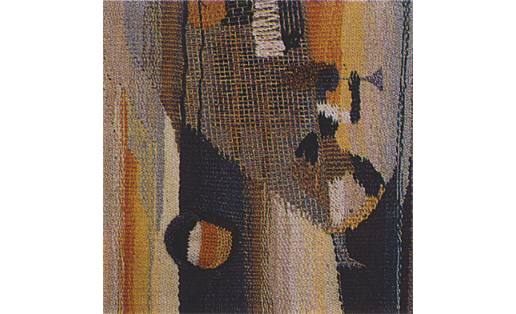 Л.М.Стратонова. Игрушка. Часть триптиха. Узлы “сумах”, египетский, паласное переплетение; ручное ткачество. 1996