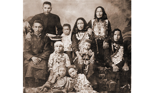 Башкирская семья (д.Бурангулово Стерлитамакского уезда Уфимской губ., 1910)