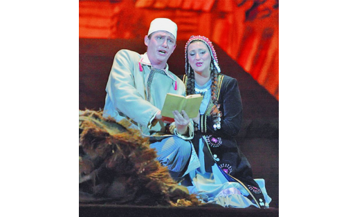 Сцена из оперы “Акмулла” З.Г.Исмагилова A scene from the opera titled Akmulla by Z.G.Ismagilov