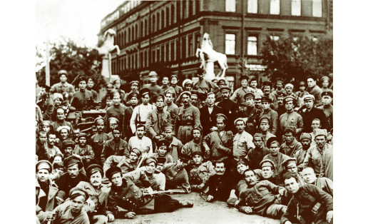 3‑й Башкирский кавалерийский полк на плацу лейб-гвардии Конного полка. Петроград, сентябрь 1919