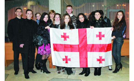 Представители грузинской молодёжи в Уфе Georgian youths in Ufa