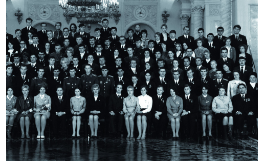 Участники Всесоюзного слёта студентов (г. Москва, 1971)