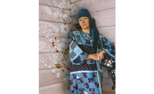 В.М.Шибаева. Платье ”Июль”. Ткань х.-б., ситец. 1992