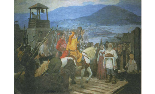 В.П.Мещеряков. Встреча Салавата Юлаева. 1773 год