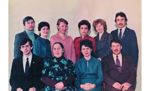 Работники аппарата Миякинского райкома ВЛКСМ. 1986