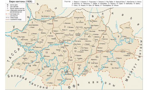 Карта Бирского кантона