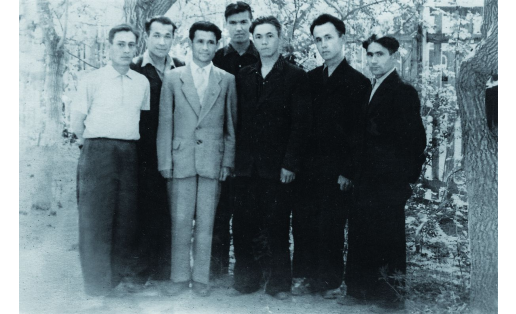 Сотрудники Хайбуллинского райкома ВЛКСМ. 1958