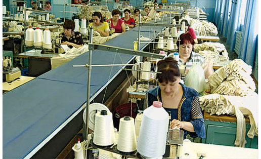 Ишимбайская чулочная фабрика. Швейный цех