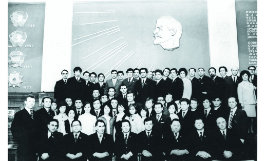 Делегаты 30‑й областной комсомольской конференции (г. Уфа, 1974)
