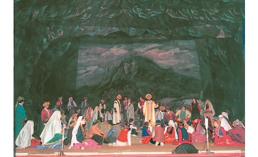 Сцена из оперы “Акмулла" З.Г.Исмагилова. БГТОиБ, 1996