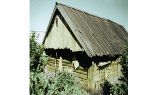 Срубный сарай, крытый тёсом (с.Вязовка Татышлинского р‑на, 1997)