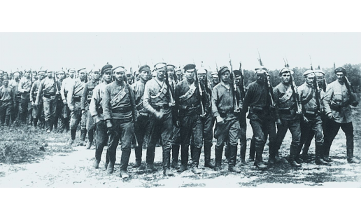 Бойцы Красной гвардии. 1918 Fighters of the Red Guard. 1918