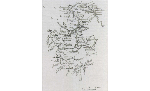 Карта юго-восточной части Сибирской дороги Уфимской провинции. 1755 г. НА УНЦ РАН