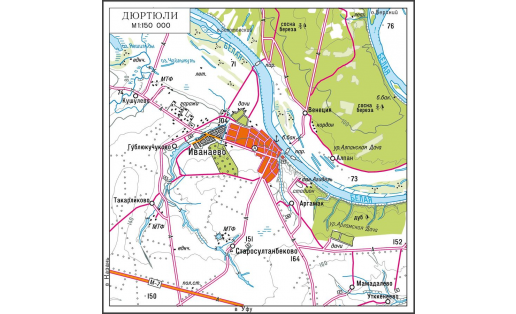 Карта г.Дюртюли