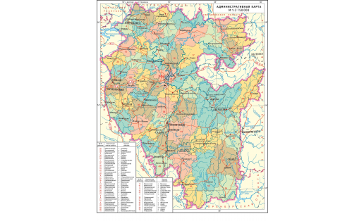 Башҡортостан Республикаһының административ картаһы