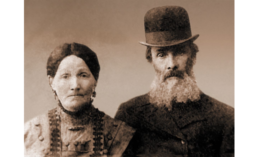 Раввин Шимен Богин с женой. Уфа, 1915