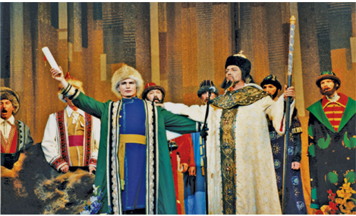 Сцена из оперы “Послы Урала” З.Г.Исмагилова. Башк. гос. театр оперы и балета, 2007