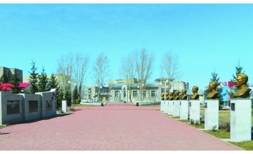 Аллея героев в г.Ишимбае The Alley of Heroes in Ishimbay
