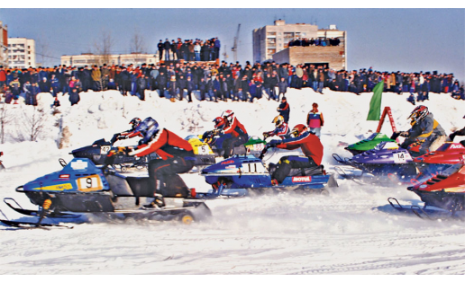 Чемпионат России по снегоходному кроссу. Уфа, 2004
